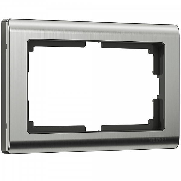 Рамка Werkel W0081602/ Рамка для двойной розетки Metallic (глянцевый никель)
