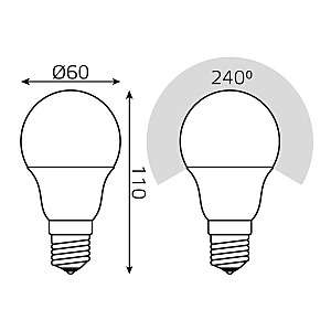 Светодиодная лампа Gauss 102502311-D