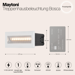 Подсветка для ступеней Maytoni Bosca O045SL-L5W3K