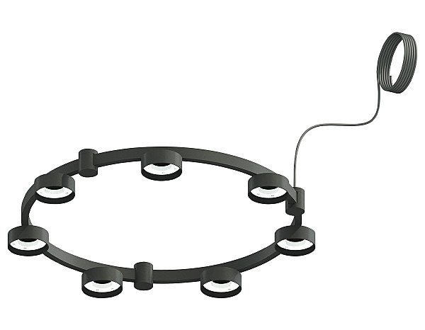 Корпус светильника Techno Ring подвесной для насадок D85 Ambrella DIY Spot C9238