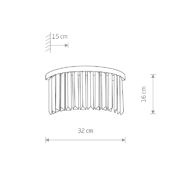 Настенное бра Nowodvorski Cristal 7632