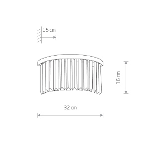 Настенное бра Nowodvorski Cristal 7632