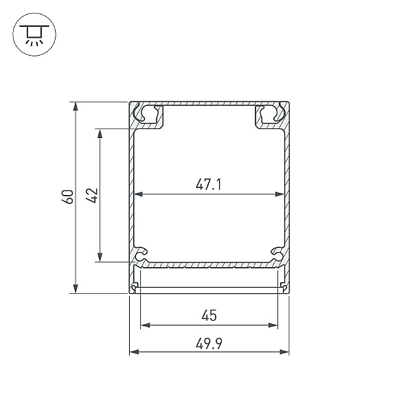 Профиль Arlight Box60 017358