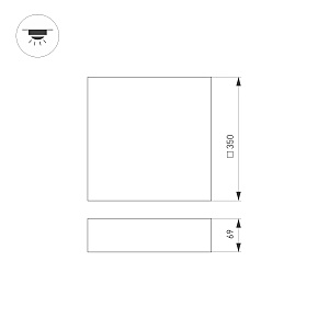 Светильник потолочный Arlight Quadro 034791