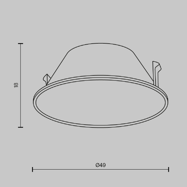 Декоративная рамка-отражатель для серии Wise Maytoni Downlight Ring057-7-CH