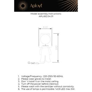 Декоративная лампа Aployt Kosett APL.652.04.01