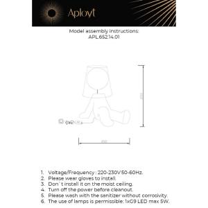 Декоративная лампа Aployt Kosett APL.652.14.01