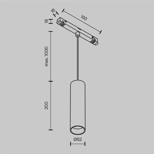 Трековый светильник Maytoni Focus LED Exility TR041-2-12W3K-BBS