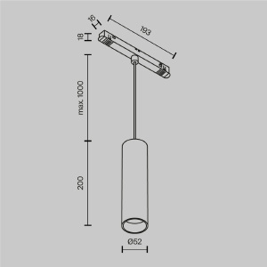 Трековый светильник Maytoni Focus LED Exility TR041-2-12W3K-BBS