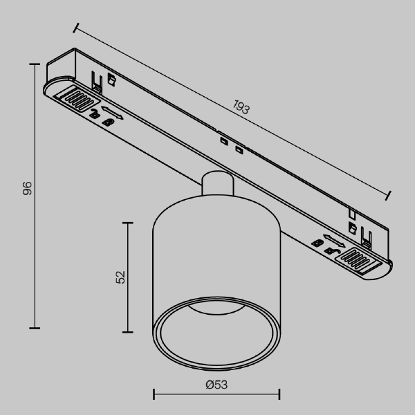 Трековый светильник Maytoni Alfa S Exility TR132-4-7W-DS-B