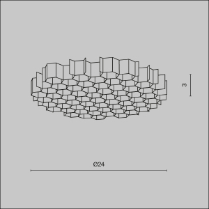 Светофильтр D24 Maytoni Focus T HoneyComb-D24