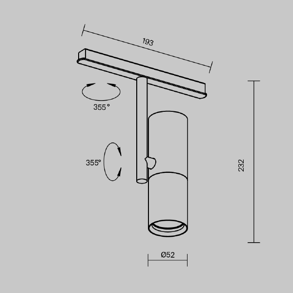 Трековый светильник Maytoni Elti Exility TR005-2-12W3K-B