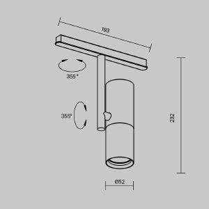 Трековый светильник Maytoni Elti Exility TR005-2-12W3K-B