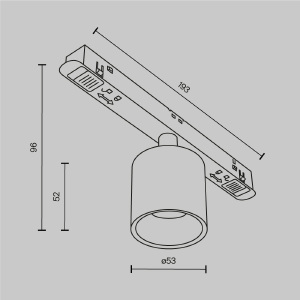 Трековый светильник Maytoni Alfa S Exility TR132-2-7W3K-B