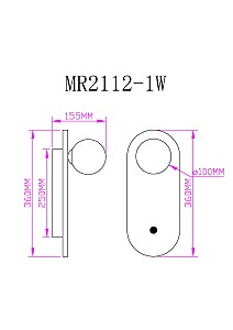 Настенный светильник MyFar Juliet MR2112-1W