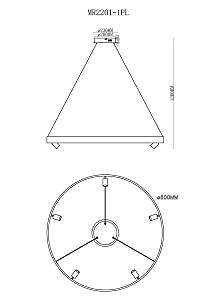 Подвесная люстра MyFar James MR2201-1PL
