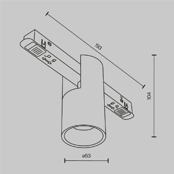 Трековый светильник Maytoni Alfa TR122-4-7W-DS-BS