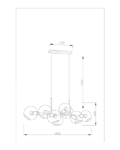 Подвесная люстра Moderli Long V2171-P