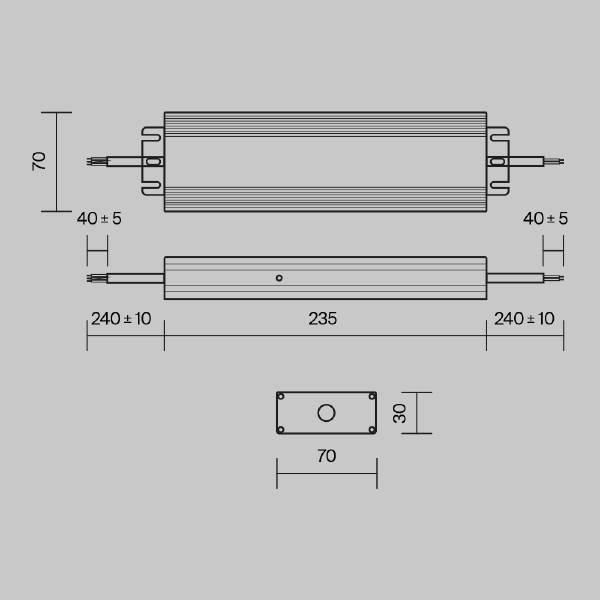 Блок питания Maytoni Power Supply Magnetic PSL008-150W-48V-IP67