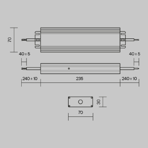 Блок питания Maytoni Power Supply Magnetic PSL008-150W-48V-IP67