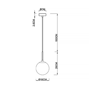 Светильник подвесной Arte Lamp Volare A1565SP-1BK