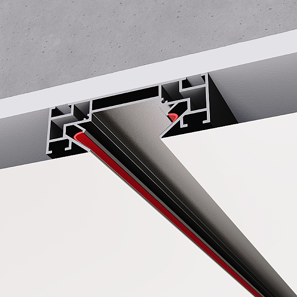 Профиль для монтажа однофазного шинопровода в натяжной потолок ST Luce ST045.429.00