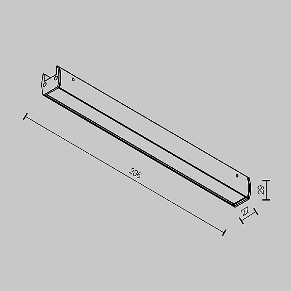 Трековый светильник Maytoni Basis TR161-1-16W3K-B