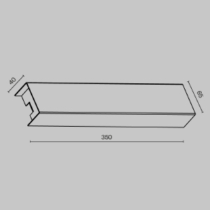 Короб для блока питания Maytoni Accessories for tracks Elasity TRA160BDR-B