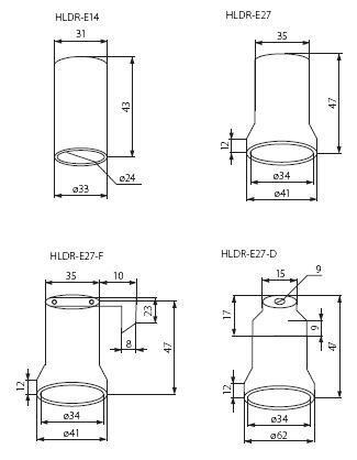 Патрон Kanlux Hldr-E27-D 2162