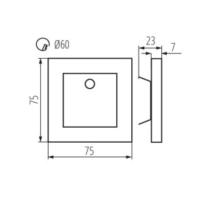 Подсветка для ступеней Kanlux Apus 27370