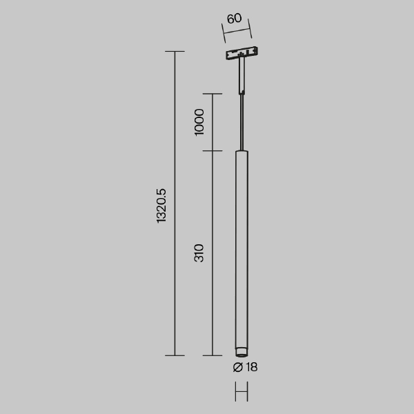 Трековый светильник Maytoni Skim TR191-1-3W3K-M-BW