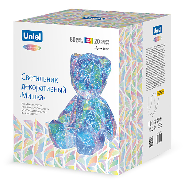 Декоративная лампа Uniel ULD-R504 USB/RGB BEAR