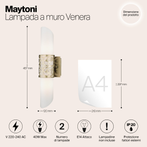Настенное бра Maytoni Venera H260-02-N